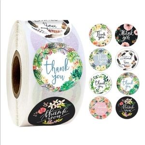 500 Thank You Stickers